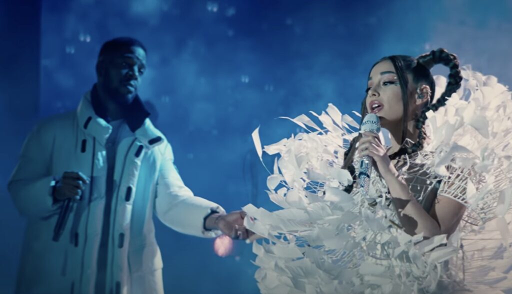 ariana-grande-improvised-best-line-in-‘don’t-look-up’-parody-song-with-kid-cudi