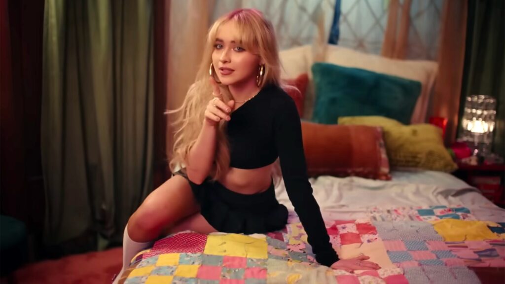sabrina-carpenter-becomes-the-‘dipshit’-boy-she-likes-in-silly-‘nonsense’-video