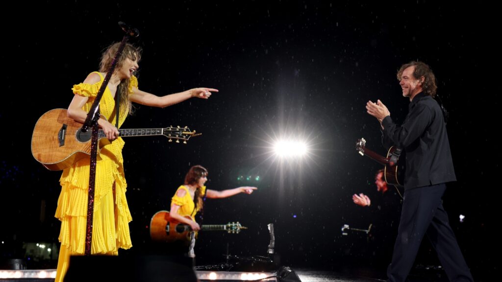 taylor-swift,-aaron-dessner-debut-‘would’ve,-could’ve,-should’ve’-in-a-downpour