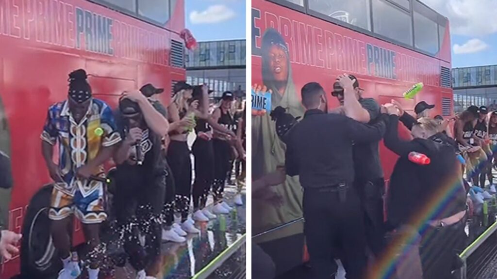 logan-paul,-ksi-pelted-with-prime-bottles-in-copenhagen