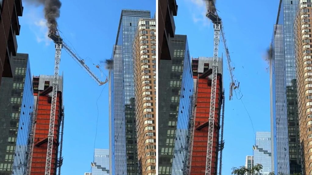 nyc-crane-catches-fire,-collapses-and-crashes-into-building