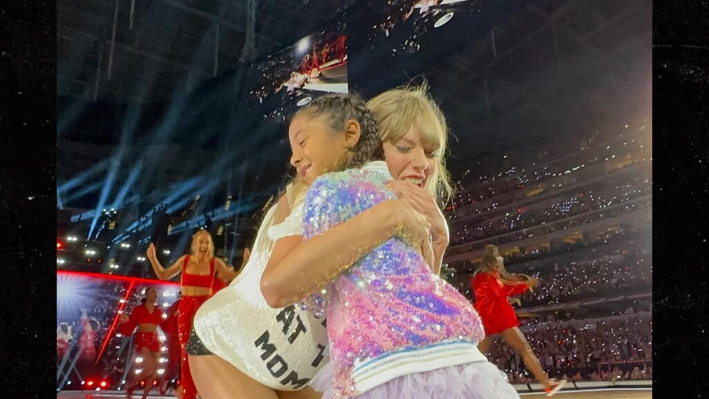taylor-swift-gifts-kobe-bryant’s-daughter,-bianka,-hat-during-‘eras’-tour-show-in-la.