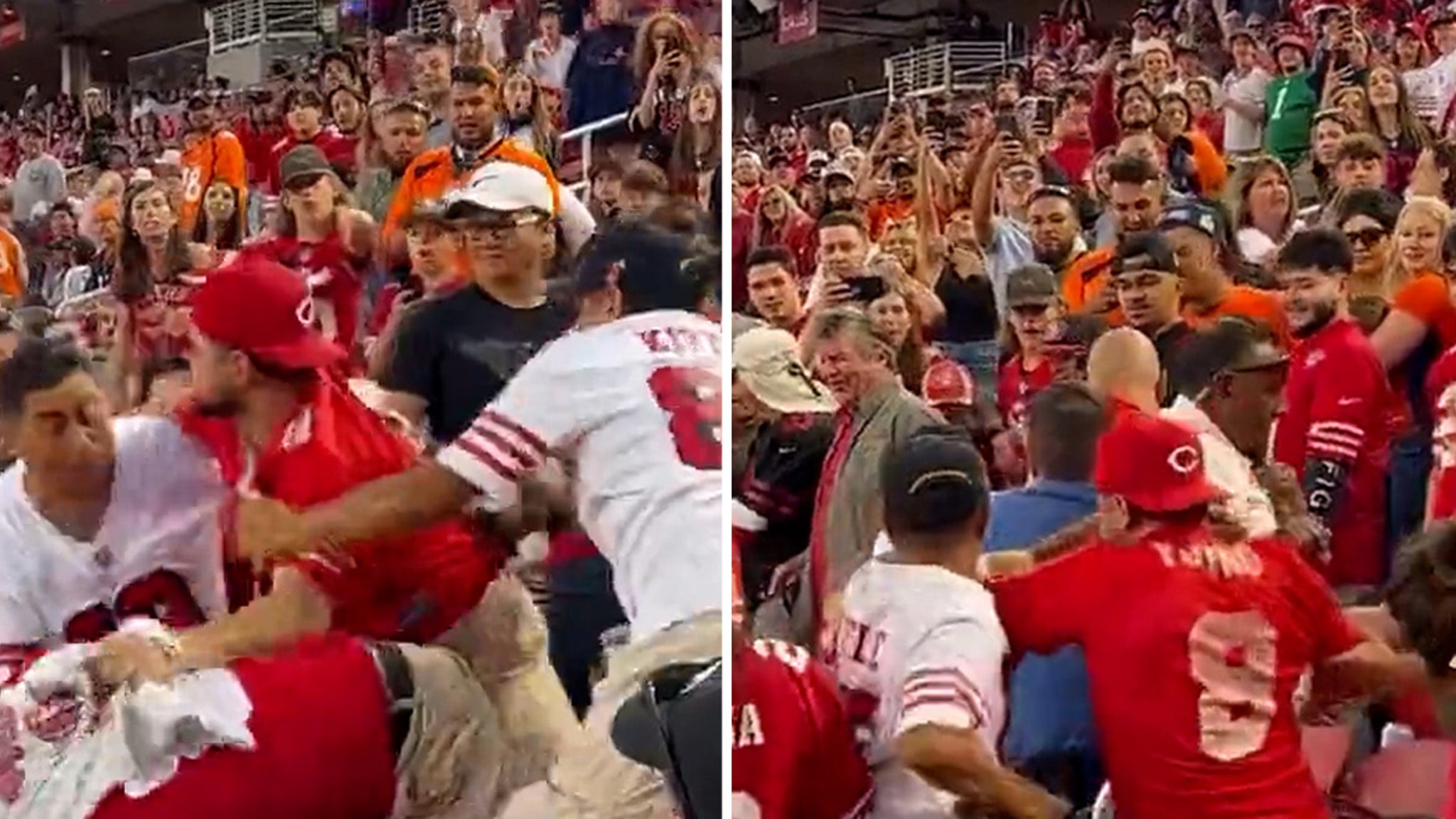 49ers-fans-get-in-massive-brawl-at-preseason-game,-one-knocked-out