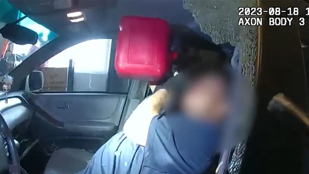 burglar-chugs-gasoline-as-cops-surround-vehicle-with-guns-drawn