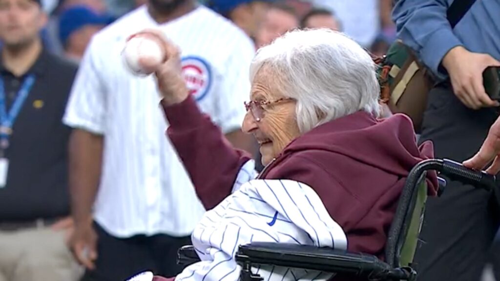 104-year-old-sister-jean-throws-out-1st-pitch-at-brewers-cubs-game!