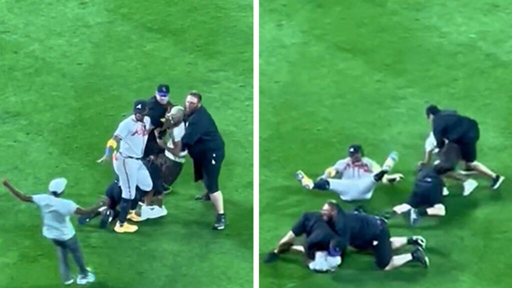 atlanta-braves-outfielder-ronald-acuna-jr.-knocked-to-ground-by-fans