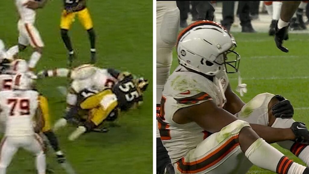 cleveland-browns-rb-nick-chubb-suffers-gruesome-knee-injury,-video
