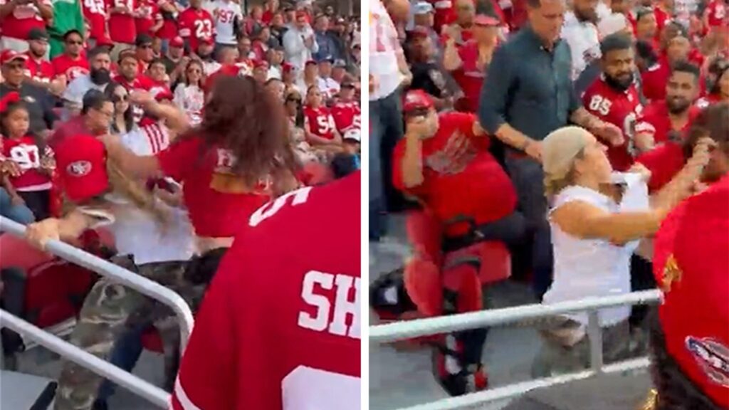 san-francisco-49ers-fan-pulls-woman’s-hair-in-crazy-brawl-at-giants-game