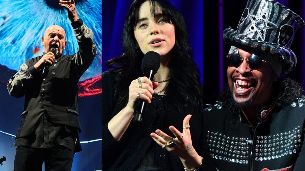 billie-eilish,-peter-gabriel,-bootsy-collins-and-other-‘artist-for-action’-raise-voices-to-end-gun-violence