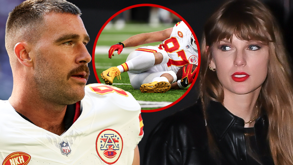 football-fans-dub-travis-kelce’s-injury-‘taylor-swift-curse’-after-she-misses-game