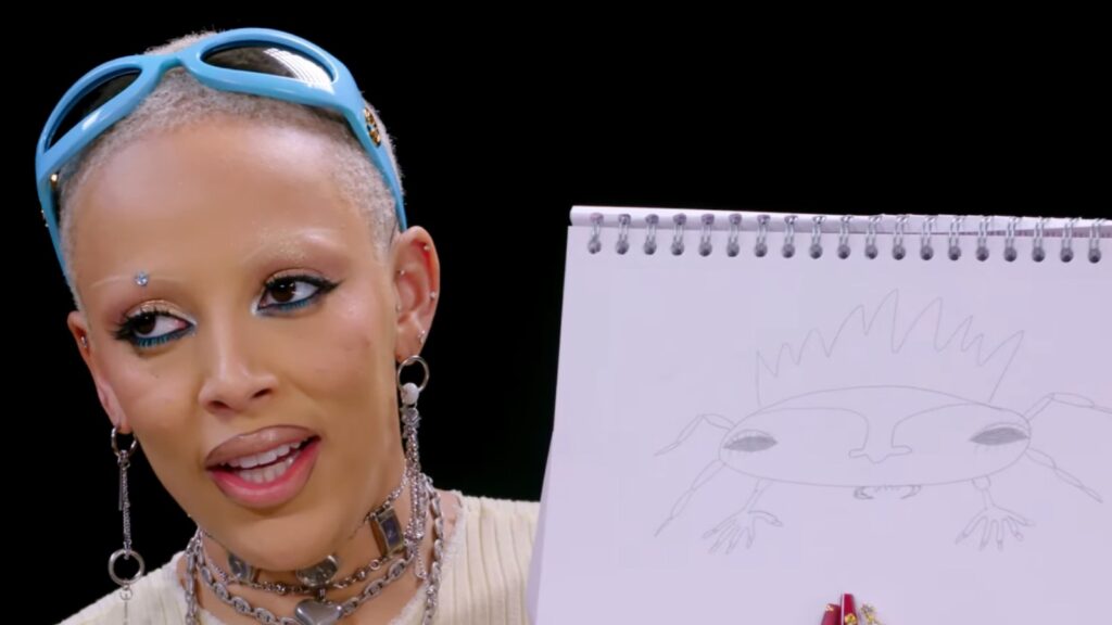 doja-cat-shares-her-favorite-‘youtube-poops’-while-fighting-spice-convulsions-on-‘hot-ones’