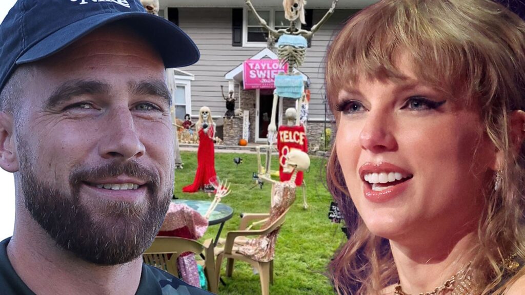 taylor-swift-&-travis-kelce-skeleton-decorations-dominate-halloween