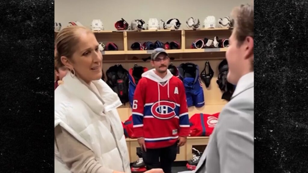 celine-dion-makes-first-appearance-in-3-1/2-years-at-las-vegas-hockey-game