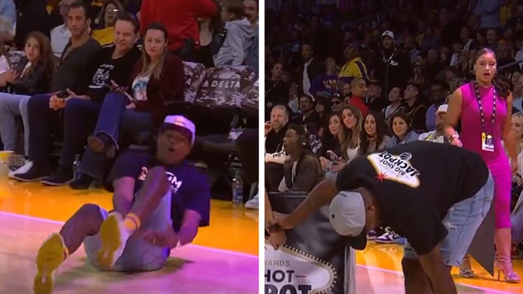lakers-fan-injures-himself-during-$55,000-in-game-shooting-contest
