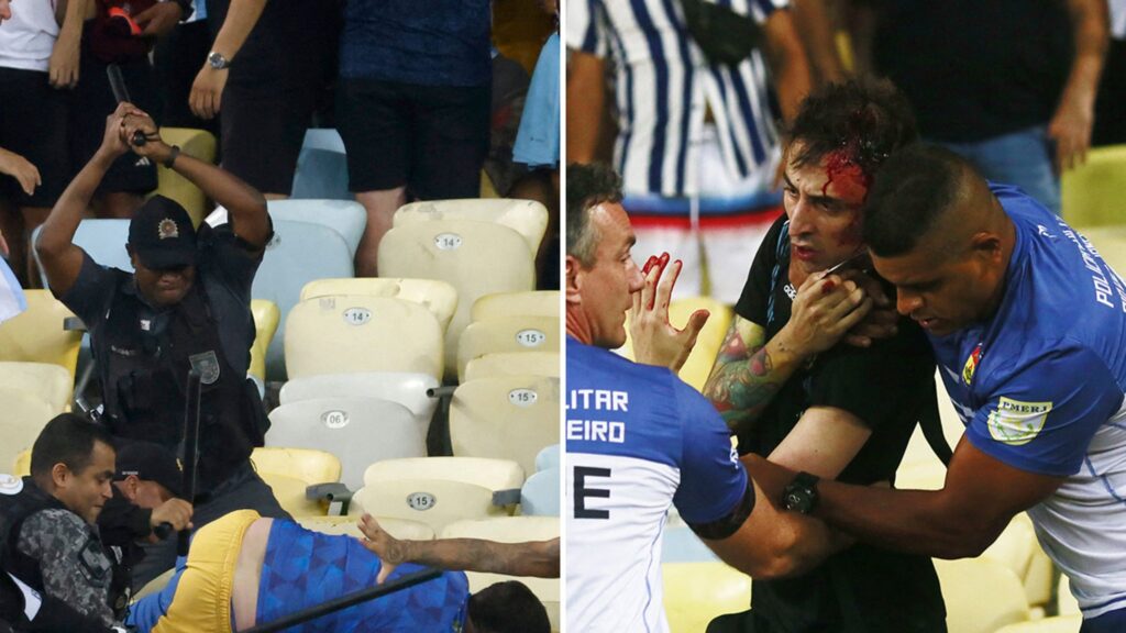lionel-messi-soccer-match-delayed-by-wild,-bloody-brawl-in-stands