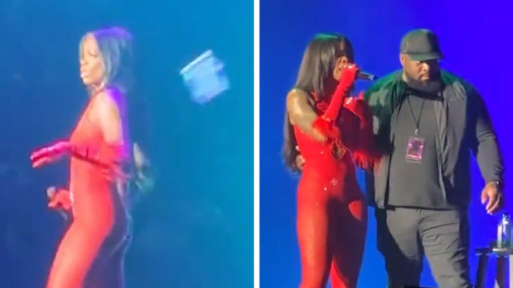 ari-lennox-hit-with-water-bottle-onstage,-threatens-to-give-fan-a-beatdown